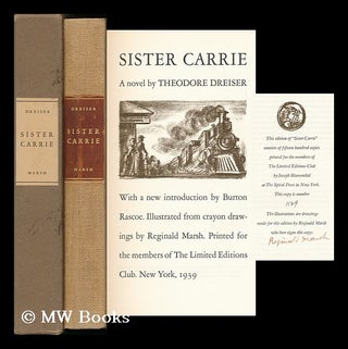 Item #105708 Sister Carrie; a Novel by Theodore Dreiser; with a New Introduction by Burton...