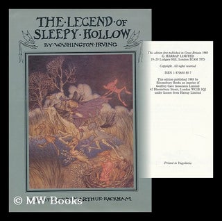 Item #122314 The Legend of Sleepy Hollow / by Washington Irving ; Illustrated by Arthur Rackham....