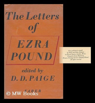 Item #123194 The Letters of Ezra Pound, 1907-1941. Ezra Pound