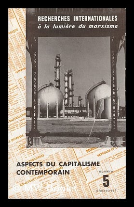 Item #128746 Recherches Internationales a La Lumiere Du Marxisme; Aspects Du Capitalisme...