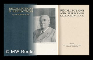 Item #129363 Recollections and reflections / by Coles Pasha. Coles Pasha