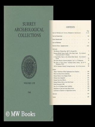 Item #143518 Surrey Archaeological Collections. Vol. 57. Surrey Archaeological Society. S. S. Frere