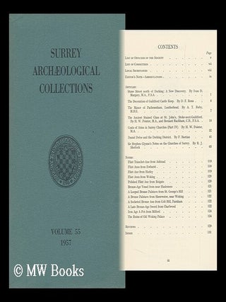 Item #143520 Surrey Archaeological Collections. Vol. 55. Surrey Archaeological Society. S. S. Frere