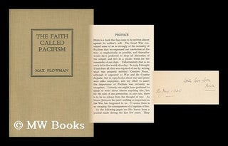 Item #144299 The Faith Called Pacifism [By] Max Plowman. Max Plowman