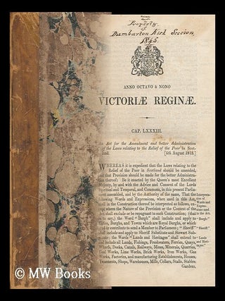 Item #145262 Anno Octavo Et Nono Victoriae Reginae. Statutes Great Britain. Laws, Etc