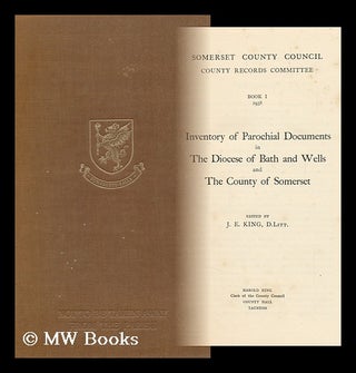 Item #145388 Inventory of Parochial Documents in the Diocese of Bath and Wells and the County of...