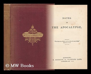 Item #149782 Notes on the Apocalypse. Anonymous