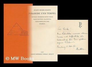 Item #150179 Pyramide Und Tempel; Notizen Wahrend Einer Reise Nach Agypten, Palastina,...