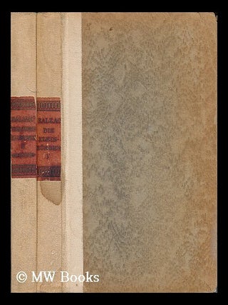 Item #15181 Die Kleinburger (Honore De Balzac: Ubersetzt Von Hugo Kaatz). Complete in 2 Volumes....