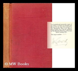 Item #154091 A Commentary. John Galsworthy
