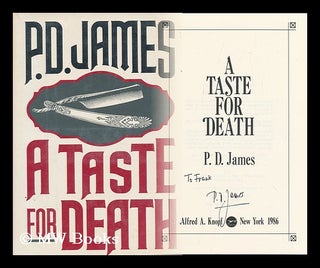Item #156356 A Taste for Death / P. D. James. P. D. James