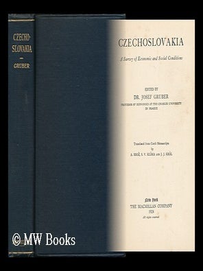 Item #159320 Czechoslovakia; a Survey of Economic and Social Conditions, Edited by Dr. Josef...