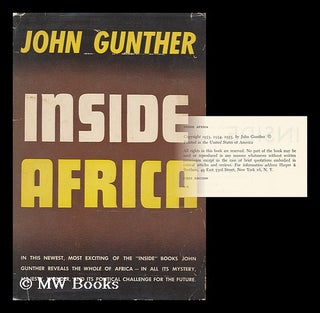 Item #160152 Inside Africa. John Gunther