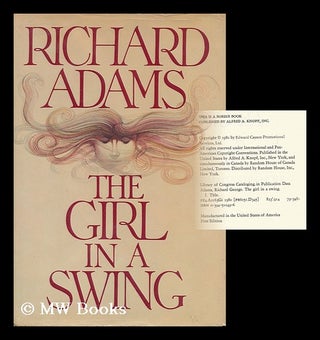 Item #160374 The Girl in a Swing / Richard Adams. Richard Adams, 1920
