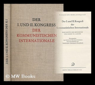 Item #162147 Der I. Und II. Kongress Der Kommunistischen Internationale : Dokumente Der Kongresse...