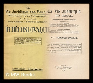 Item #162431 La Vie Juridique Des Peuples : Bibliotheque De Droit Contemporain. 2...
