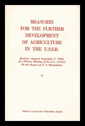 Item #172348 Measures for the development of agriculture in the U.S.S.R. C P. S U