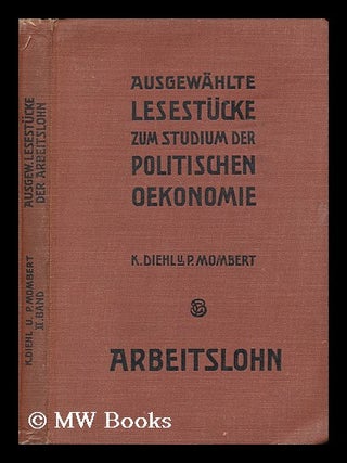 Item #174324 Ausgewahlte lesestucke zum studium der politischen okonomie / herausgegeben von...