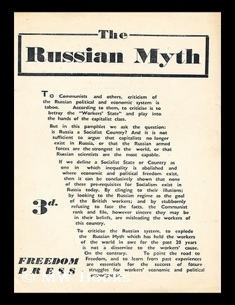 Item #175758 The Russian myth. Fredom Press.