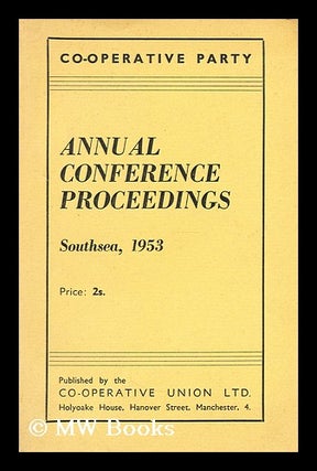 Item #175789 Annual Conference Proceedings. Co-Operative Party