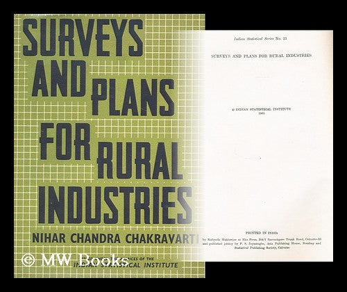 Item #177860 Surveys and plans for rural industries. Nihar Chandra Chakravarti.