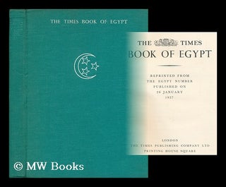Item #178965 The Times book of Egypt. London The Times
