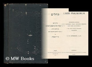 Item #179187 Liber Psalmorum : diligenter revisus juxta Massorah atque editiones principes cum...