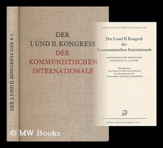 Item #179200 Der I. Und II. Kongress Der Kommunistischen Internationale : Dokumente Der Kongresse...