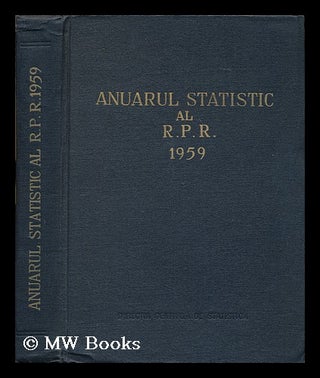 Item #179447 Annual statistic al R.P.R. 1959. Directia Centrala De Statistica, Romania