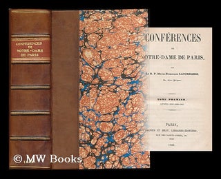 Item #181975 Conferences de Notre-Dame de Paris. Tome Premier; annees 1835-1836-1843....