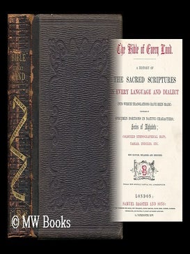 Item #182053 The Bible of every land : a history of the Sacred Scriptures in every language and...