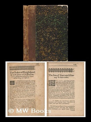 Item #186104 The Orders of Knighthood in most places of Christendome, and in particular first of...