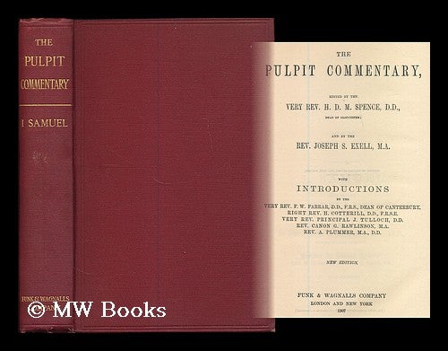 Item #186456 1. Samuel. / exposition by the late Very Rev. R. Payne Smith, D. D., homiletics by Rev. Prof. C. Chapman, M.A., LL.D, homilies by various authors. R. Payne Smith, Robert.