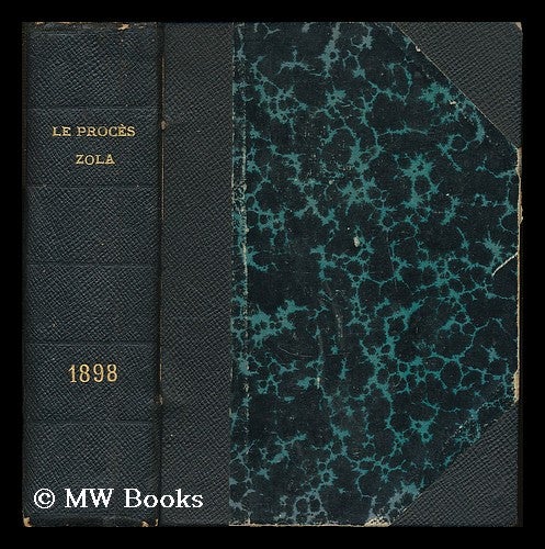 Item #187154 Les lettres de M. Emile Zola et les poursuites : [together with the proceedings in court]. Emile Zola.