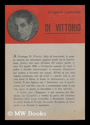 Item #187774 Di Vittorio. Anonymous