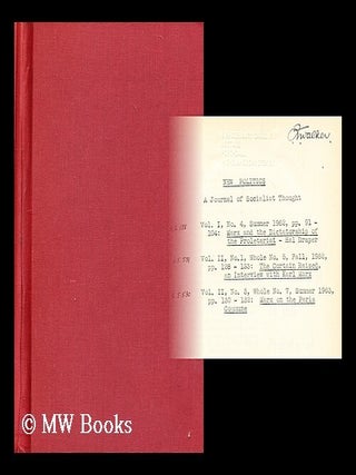 Item #188979 New Politics: A Journal of Socialist Thought. Karl Marx