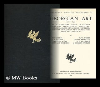 Item #189433 Georgian art : (1760-1820) : an introductory review of English painting,...