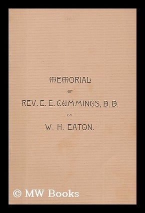 Item #193224 Memorial of Rev E.E. Cummings, D.D. : delivered before the Conference of Baptist...