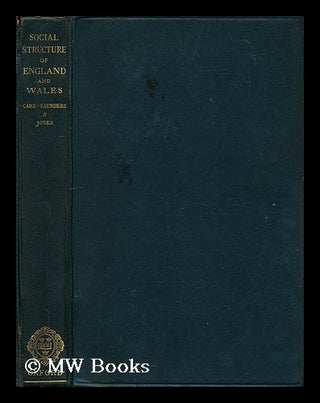 Item #195060 A survey of the social structure of England and Wales as illustrated by statistics....