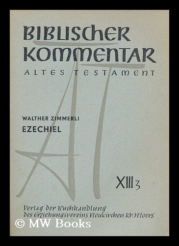Item #195089 Ezechiel : XIII3. Walther Zimmerli, 1907-.