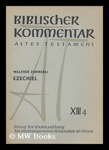 Item #195090 Ezechiel : XIII4. Walther Zimmerli, 1907-.