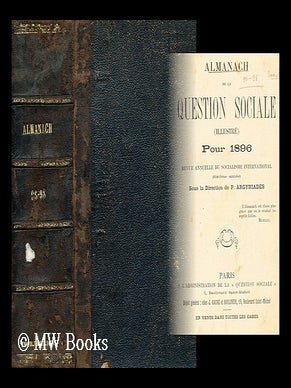 Item #195915 almanach de la question sociale illustre pour 1896 revue annuelle du socialisme...