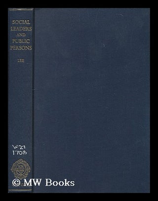 Item #198055 Social leaders and public persons : a study of county government in Cheshire since...
