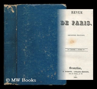 Item #198559 Revue de Paris : seconde edition : 5me annee - tome 9. Alexandre Dumas, 1802 - 1870