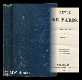Item #198565 Revue de Paris : seconde edition : tome 11, novembre 1934. Honore De Balzac