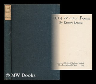 Item #199363 1914 & other poems / by Rupert Brooke. Rupert Brooke