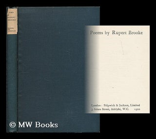 Item #199364 Poems / by Rupert Brooke. Rupert Brooke