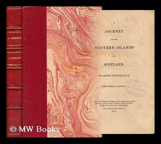 Item #19985 A Journey to the Western Islands of Scotland. by Samuel Johnson, L. L. D. Samuel Johnson