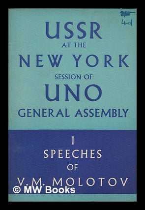 Item #208371 USSR at the New York Session of UNO General Assembly, October-December 1946....