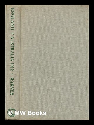 Item #211728 England v. Australia, 1912. P. F. Warner, Pelham Francis